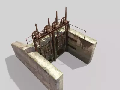 Old Water Gate 3D model