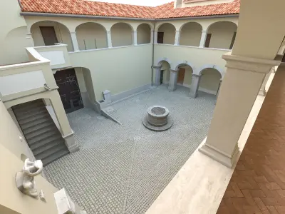 Castle interior Low-poly 3D model