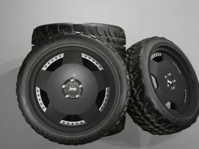 JEEP OFF-ROAD ALLOY Low-poly 3D model