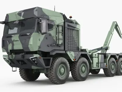 RMMV HX3 tactical military truck 8x8 3D model