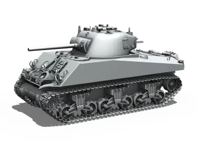 M4A3 75W - Sherman  3D model