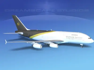 Airbus A380-800 UPS 3D model