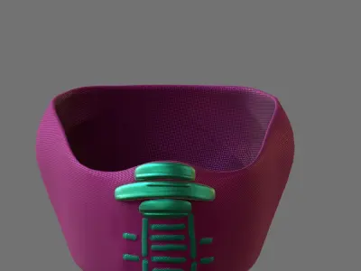 Gas mask helmet 3d model scifi Low-poly  Low-poly 3D model 535