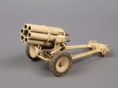 WWII Rocket Launcher Nebelwerfer 3D print model