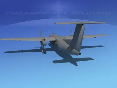 Dehaviland DHC-8 100 VBM 3D model