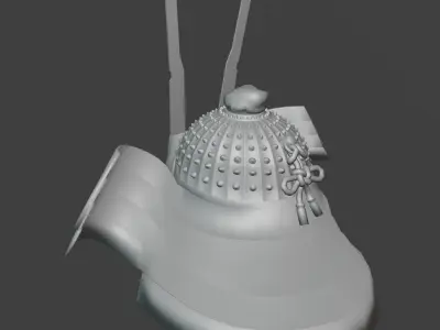 Japanise Armor Helmet 3Dmodel 3D model