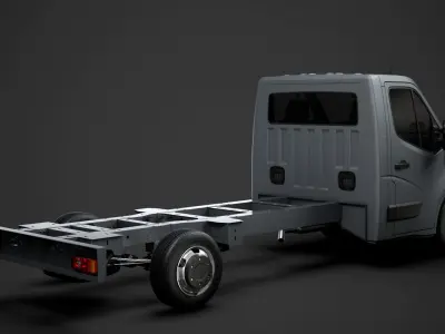 Renault Master SingleCab SW E30 Chassis 2014 3D model