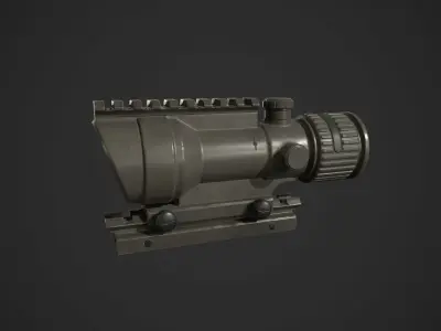 ACOG Rifle Scope Low-poly 3D model
