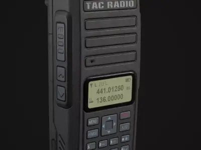  Military Walkie Talkie Low-poly 3D model