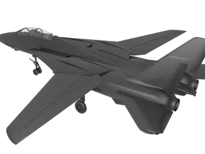F14 tomcat Low-poly 3D model