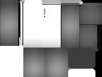 Small Cabinet Low-poly 3D model