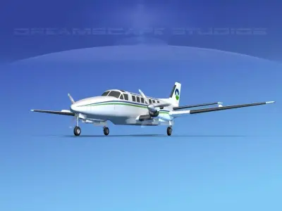 Beechcraft B99 Morey Island 3D model
