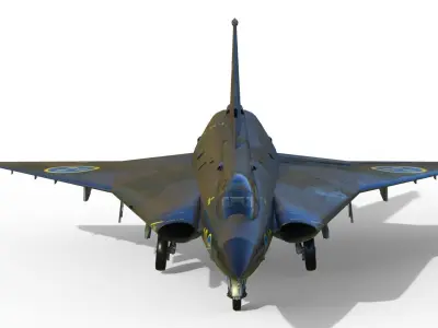 Saab 35 Draken 3D model