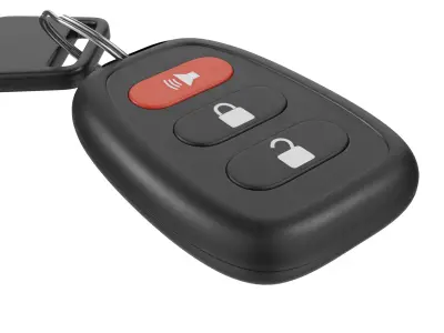 Car Key And Remote Low-poly 3D model