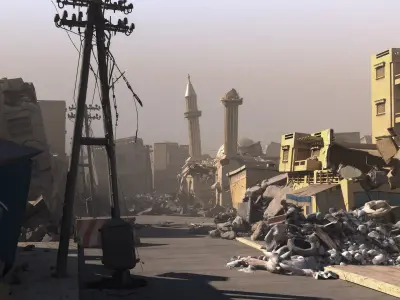Post-War Arab City 3D model