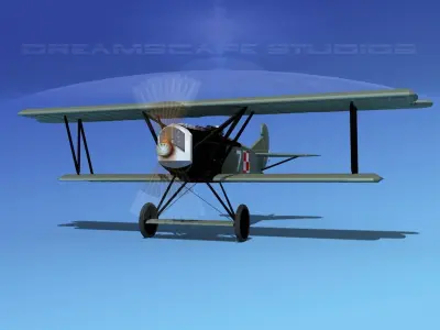 Fokker D-VII V14 Poland 3D model