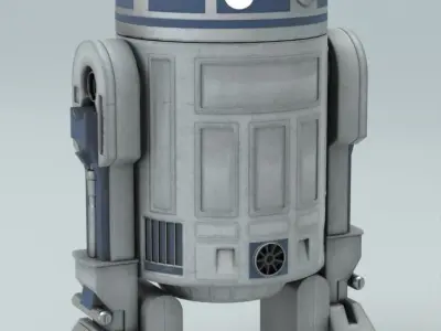 R2-D2 star wars r2d2 Free low-poly 3D model