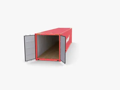 40ft Shipping Container HMM v4 3D model
