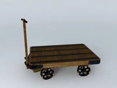 Eco Rail Track Platform Bogie Dummy Old Steam Days Free 3D model