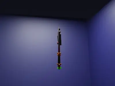 axe low poly 3D Low-poly 3D model