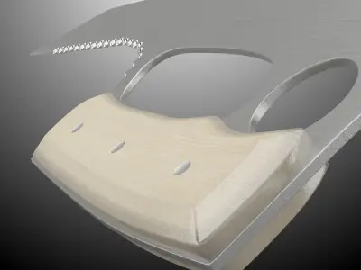 Knife Weapon Concept Low-poly 3D model