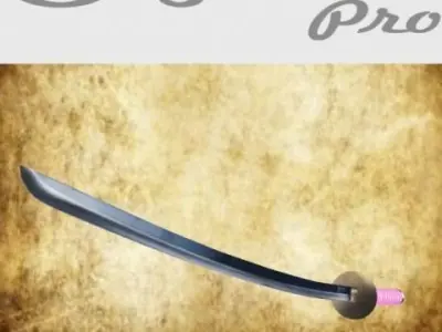 Katana objet pro 3D model