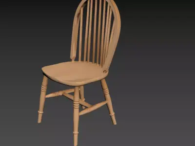 131- Chinese Style Scene - Free 3D Model of Chair 1 Free 3D model