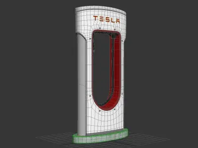 Tesla Supercharger 3D model