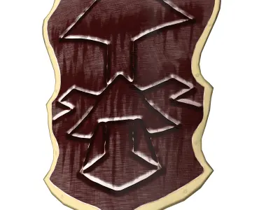 Warrior s Shield Free low-poly 3D model