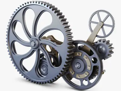 Gear mechanism v 7 3D model