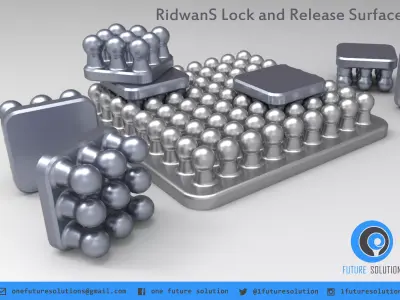 RidwanS Lock and Release Surface Free 3D print model