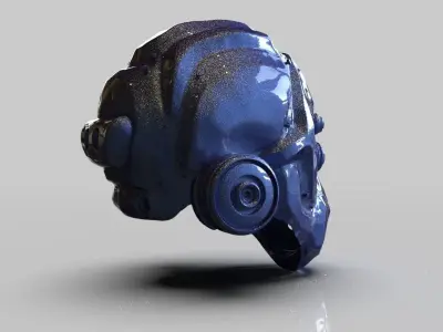Tactical Sci Fi Helmet 3D print model
