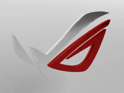 ROG Logo version1 009 Free low-poly 3D model