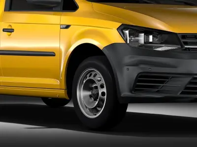 VW Caddy Panel Van L2 2017 3D model