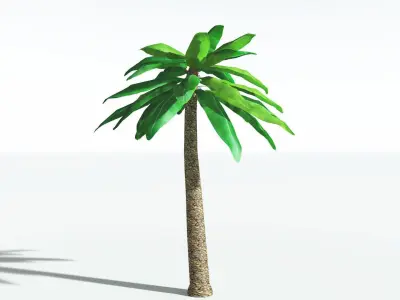 EVERYPlant Bjuvia Cycad LowPoly 2 --12 Models-- Low-poly 3D model