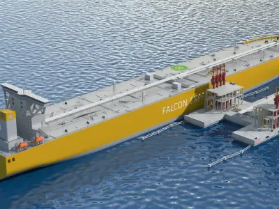 Oil Tanker at the Berth 3D model