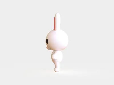 Little animal cute - Bunny cute - Character002 Low-poly 3D model