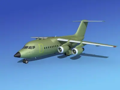 BAe 146-100 Military Transport 3D model