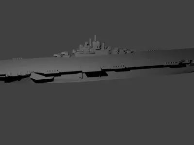 US Essex Class Aircraft Carrier 3D print model