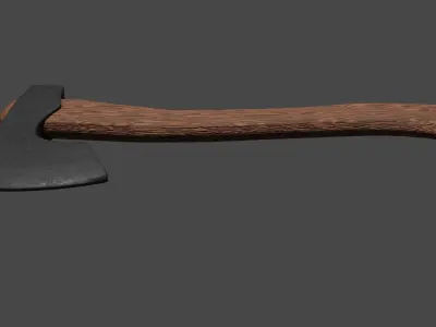 Axe 3d model Low-poly Free 3D model