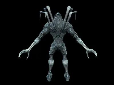 Needle beetle Low-poly 3D model