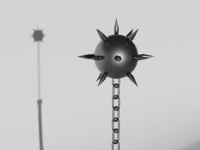 MIDDLE AGE CHAINED MACE Free 3D model