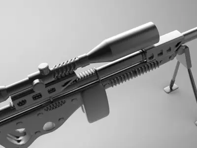 Sniper Riffle 3D model