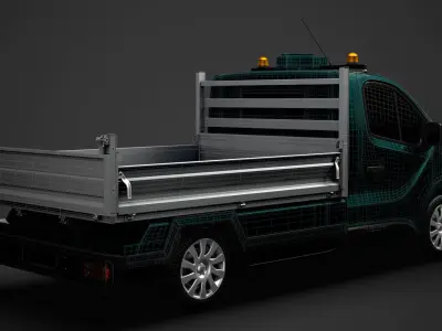 Vauxhall Vivaro Tipper 2014 3D model