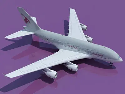 Qatar Airways 3D Model 3D model