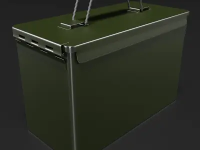 Metal Ammunition Case 3D model