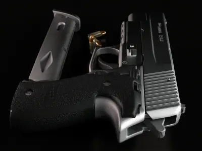 Hand gun Sig-sauer p226 3D model