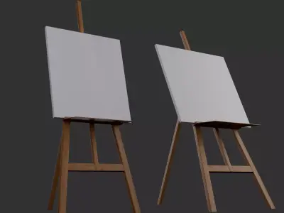 Easel Stand MAYA and Blender Free low-poly 3D model