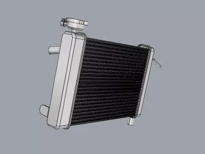 RADIATOR MOTORBIKE SPORTBIKE 250-600CC 3D model