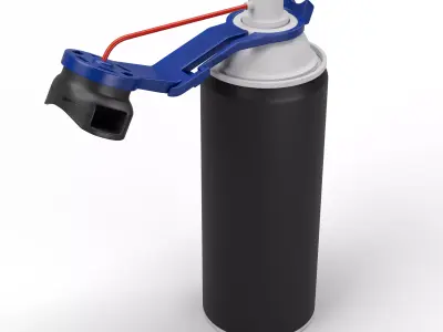 Chain Spray Low-poly 3D model